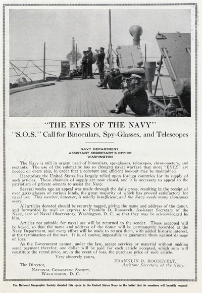 "THE EYES OF THE NAVY"
